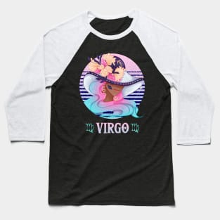 Retro Virgo Zodiac Baseball T-Shirt